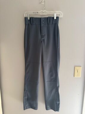 Champro Youth Boys Baseball Pants SZ M Grey Adjustable Performance Athletic